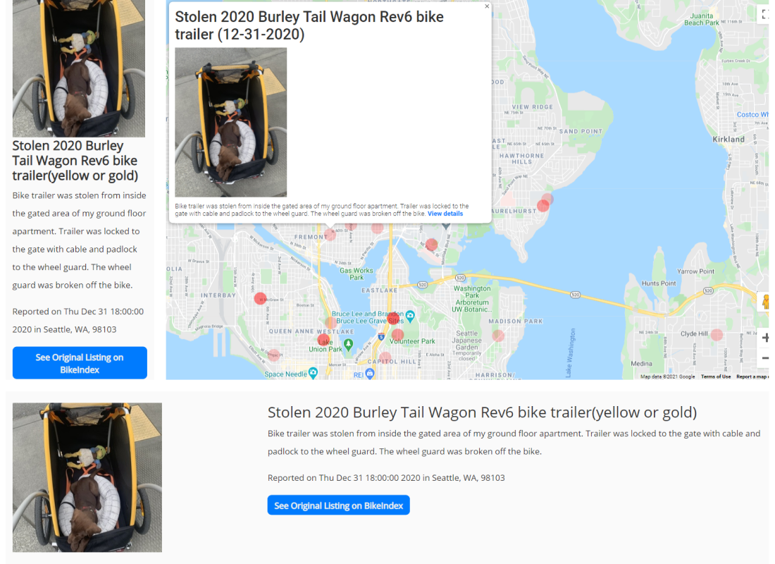 Bicycle Reports Information Cards