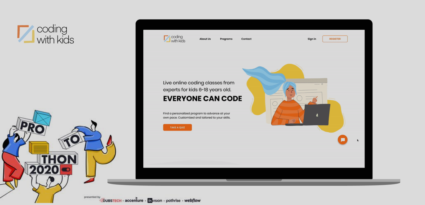 Coding with Kids and Protothon Header