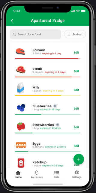 Adding a user to the storage list