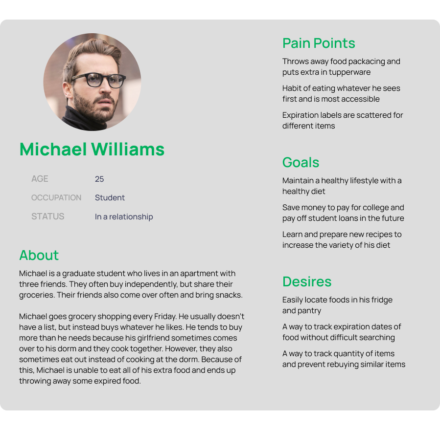 another persona generated through interviews