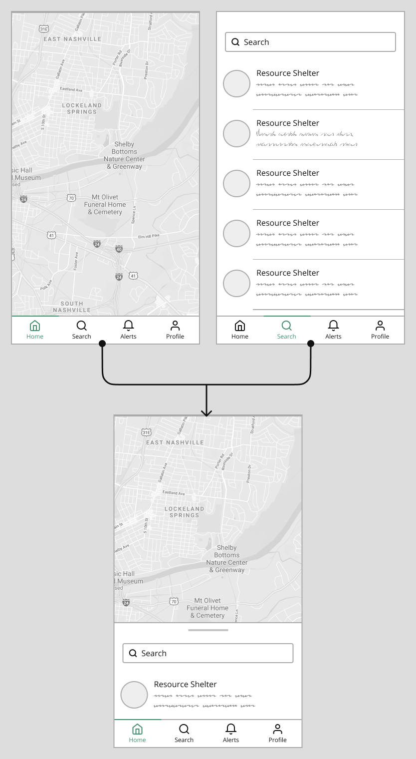 Merging two screens on Homemore