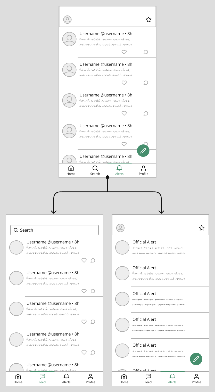 Splitting one screen on Homemore