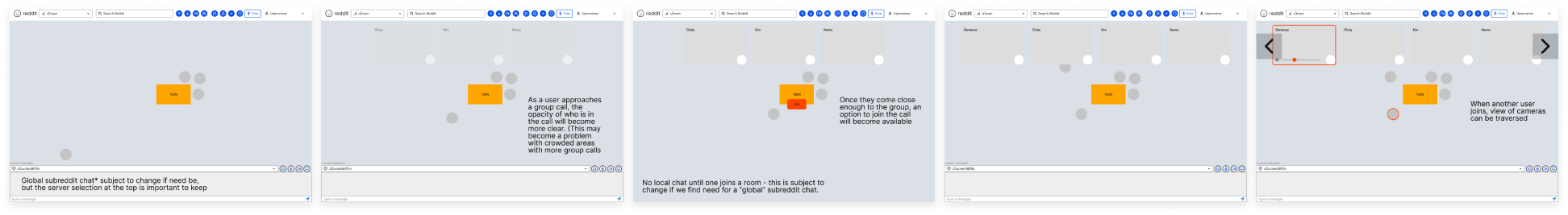 revised low fidelity screens after testing